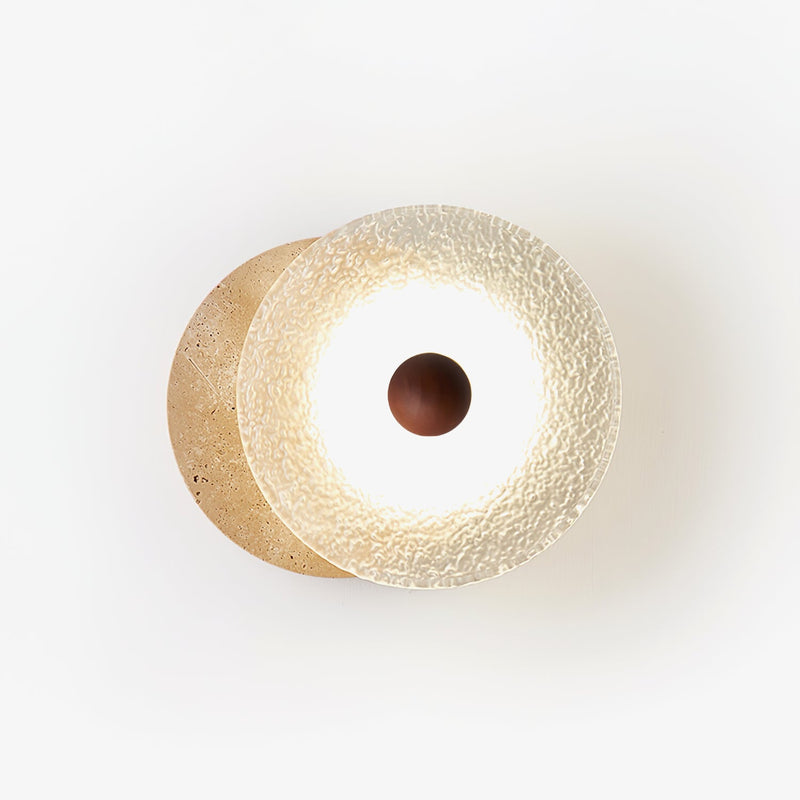 Aurora Travertine Wall Lamp-DWHOME