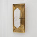 Natural Marble & Copper Wall Sconce.