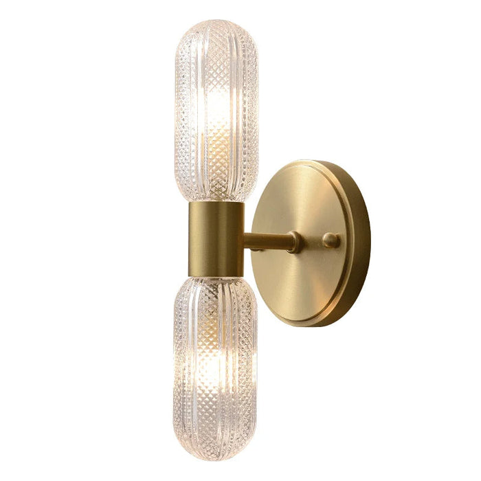 Palermo 12" Brass Wall Light Sconce.