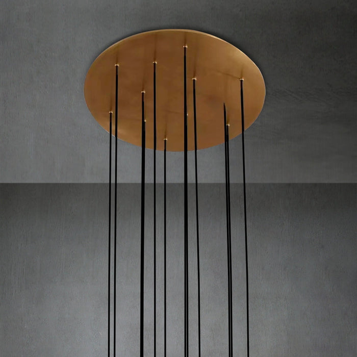 Aquitain Modern Round Chandelier 18"-DWHOME
