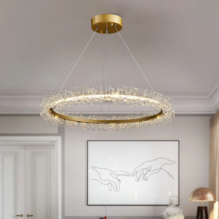 Capri Crystal Modern Chandelier.