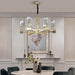 8-Light Modern Crystal Chandelier.