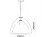 Futuristische Glass Pendant Light-DWHOME