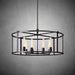 Baker Glass Lantern Modern Round Chandelier 33"44"55"-DWHOME
