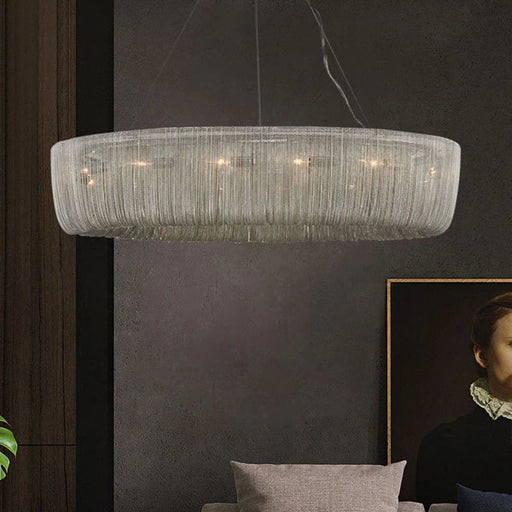 Cadena Chain Tassel Modern Chandelier.