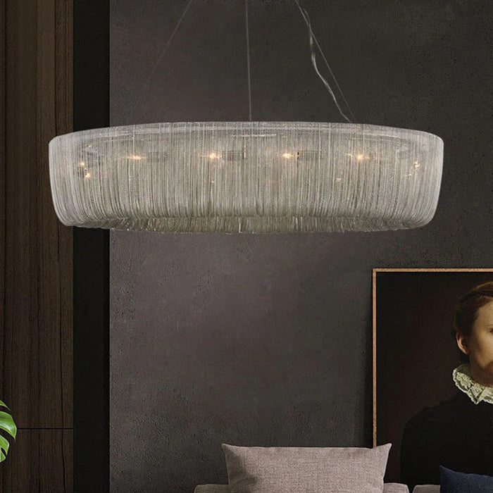 Cadena Chain Tassel Modern Chandelier.