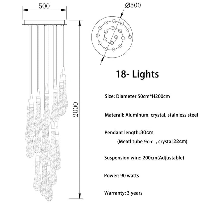 Pendant Light Fixture For Stairwell.