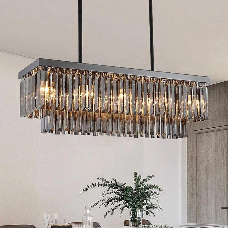 47" Lustre de salle à manger en cristal - DWHOME