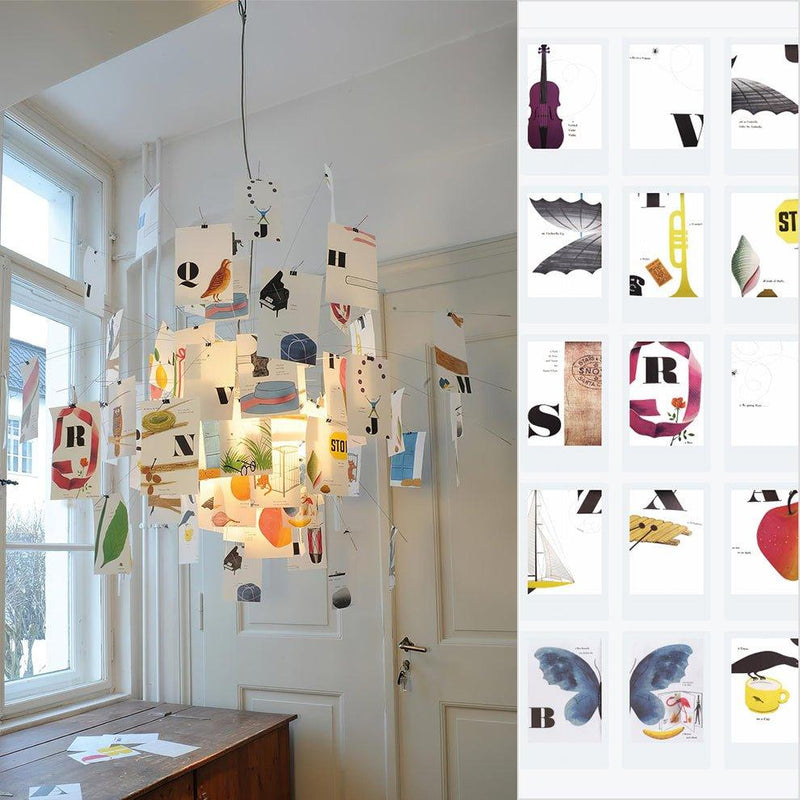 Chandelier en papier-DWHOME