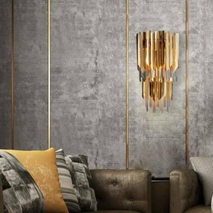 Legance Gold Plated Crystal Wall Sconce.