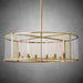 Baker Glass Lantern Modern Round Chandelier 33"44"55"-DWHOME