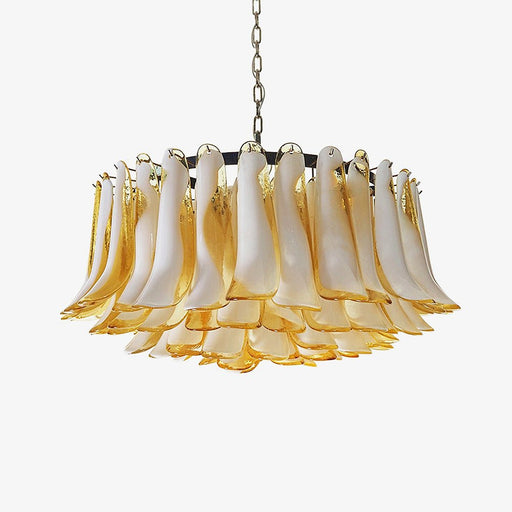 Petal Amber Murano Glass Chandelier-DWHOME