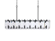Amaya Rectangular Chandelier 12/16 Light-DWHOME