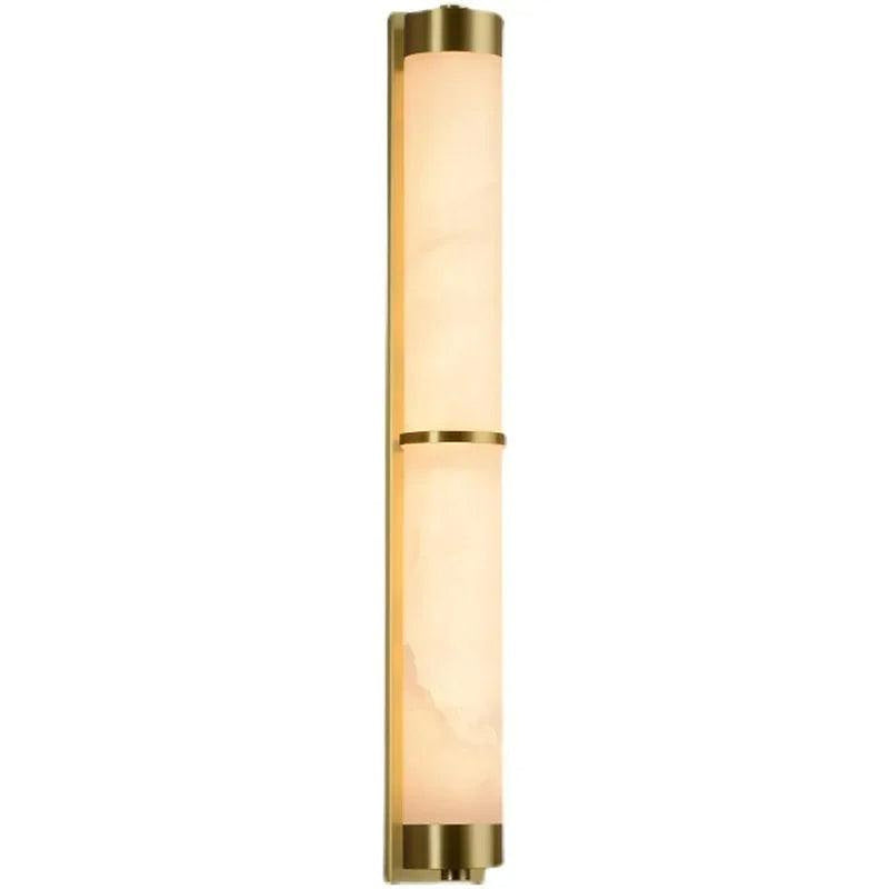 23" Natural Marble & Brass Wall Light-DWHOME