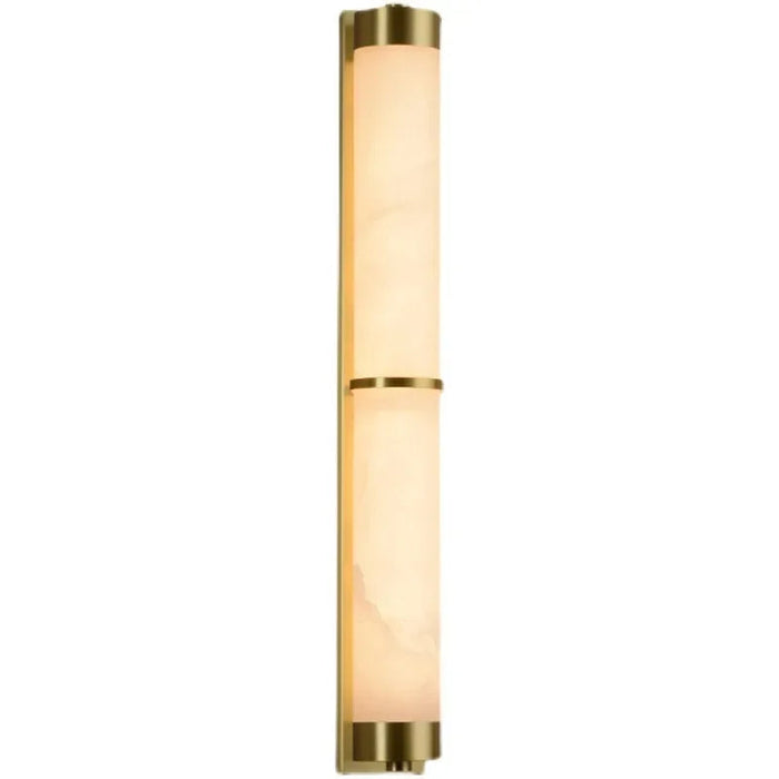 23" Natural Marble & Brass Wall Light.