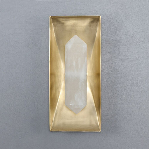 Natural Marble & Copper Wall Sconce.