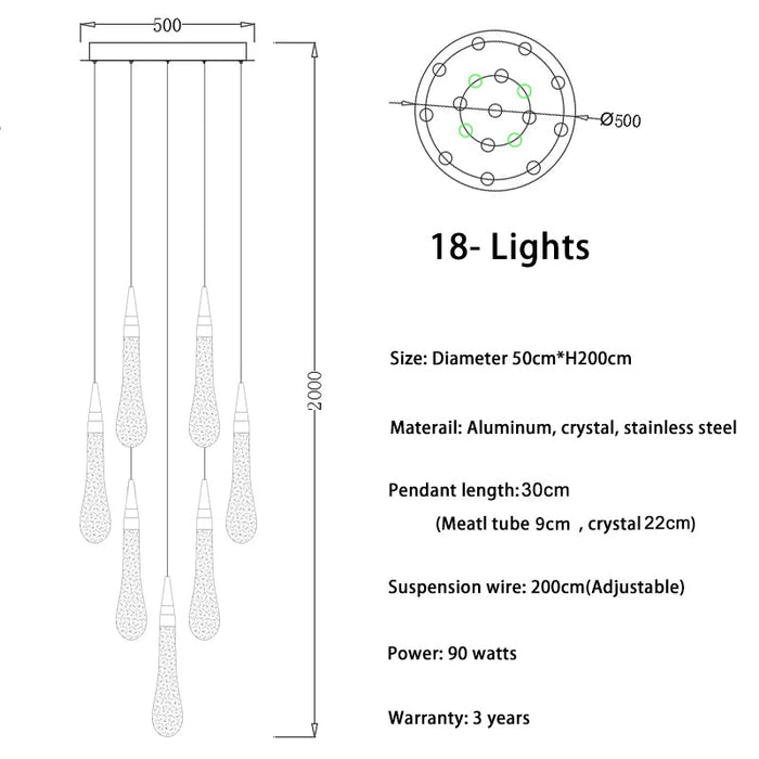 Pendant Light Fixture For Stairwell.