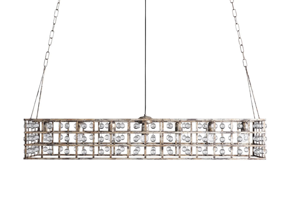 La Cage Rectangular Chandelier 7 Light-DWHOME
