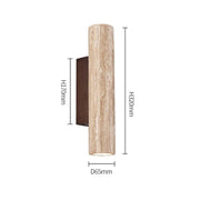Natural Travertine Wall Lamp-DWHOME