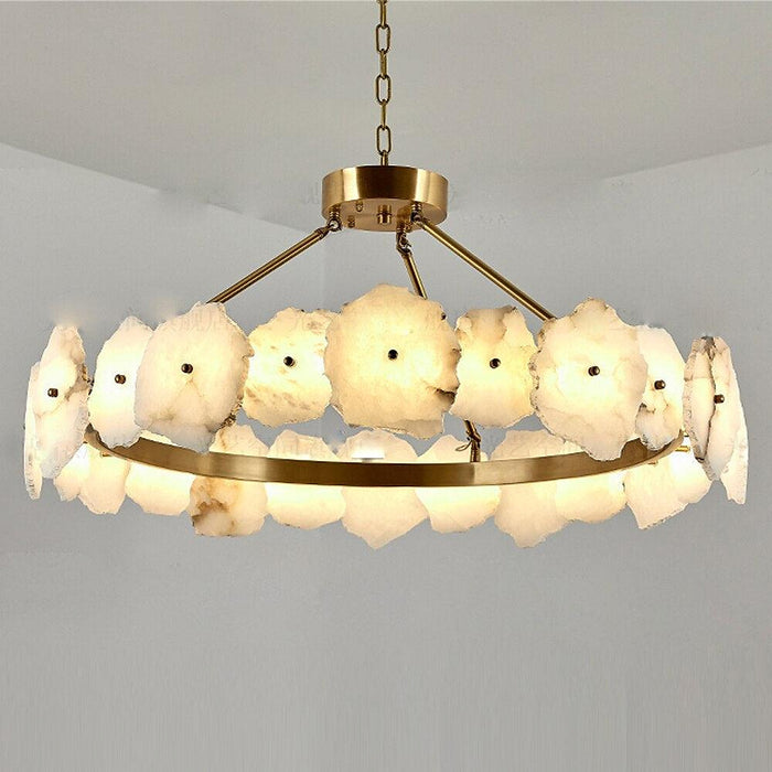 Natural Marble Modern Chandelier-DWHOME