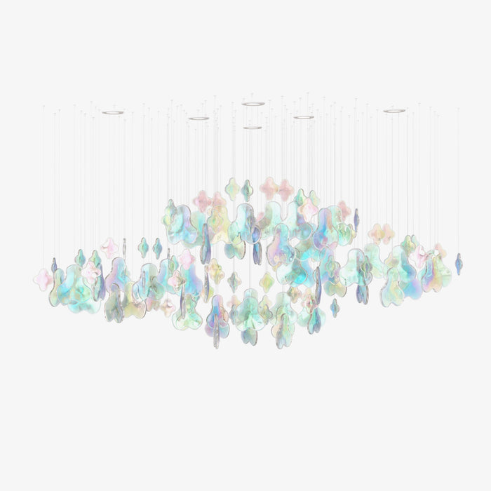 Iris Iridescent Blossom Chandelier - 