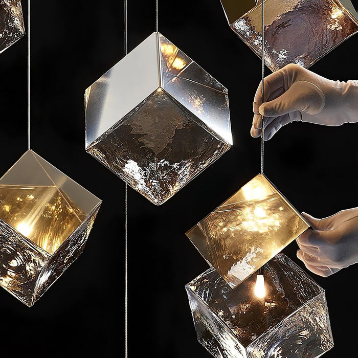 Cubic Luster Cascade Chandelier - Vakkerlight