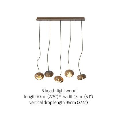 Wooden Petal Kitchen Island Pendant Light - DWHOME