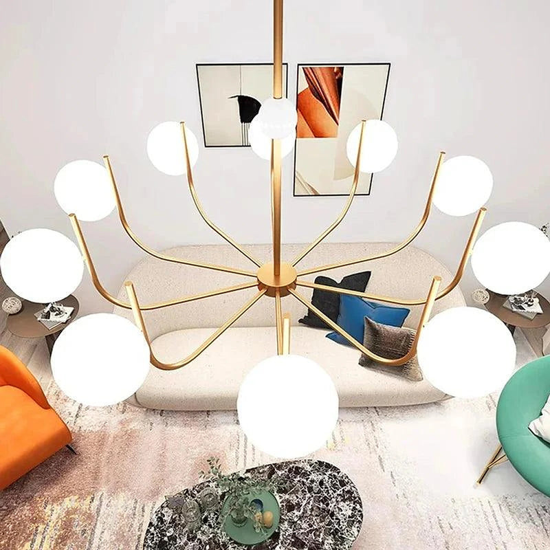 6-8-10 Lights Mid Century Modern Ceiling Light-DWHOME