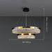Siena Contemporary Crystal Light Fixture-DWHOME