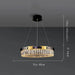 Siena Contemporary Crystal Light Fixture-DWHOME