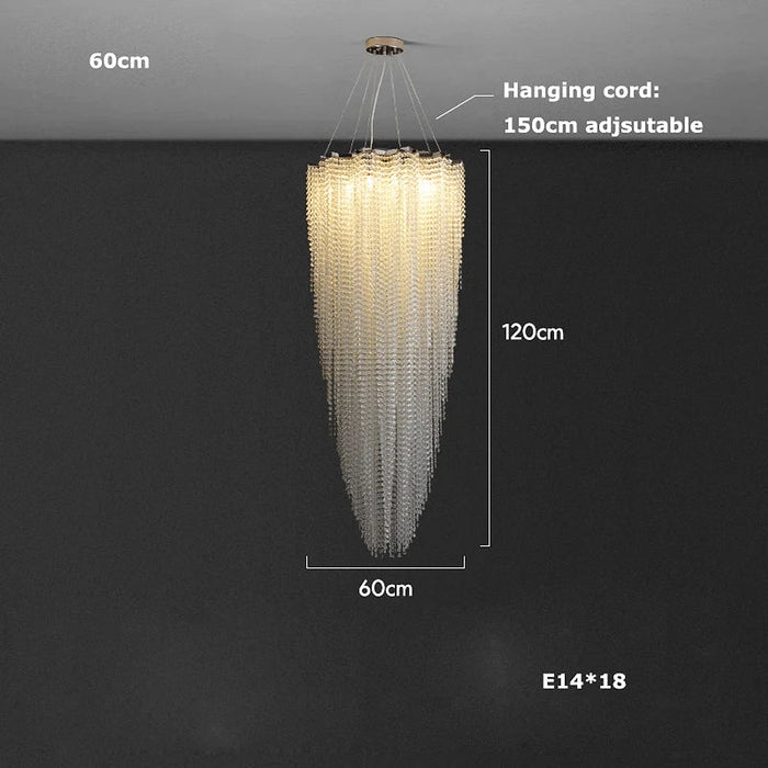 Alleri Crystal Foyer Chandelier-DWHOME