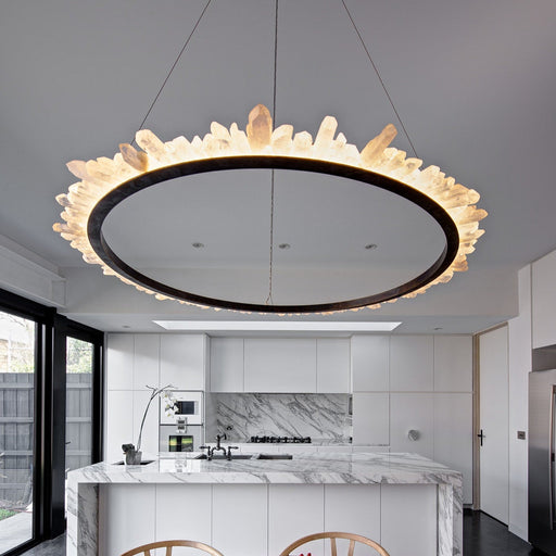 Ring Quartz Chandelier-DWHOME