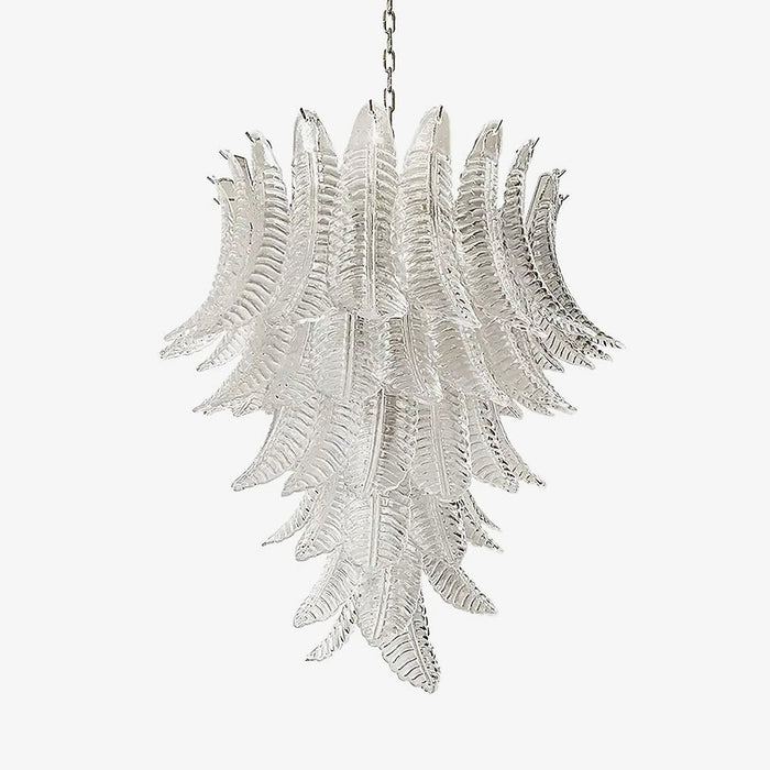 Rosalind Murano Clear Glass Chandelier-DWHOME