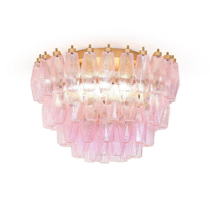 Poliedri Murano Pink Ceiling Light - DWHOME