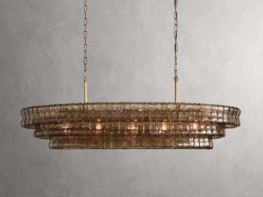 Ghiaccio Oval Chandelier 54''65''-DWHOME