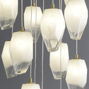 Frost Glass Pendant Foyer Chandelier-DWHOME