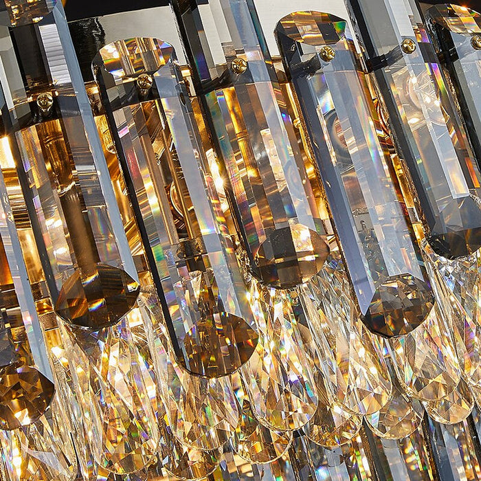 Venice Flush Mount Crystal Chandelier-DWHOME