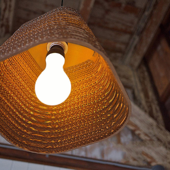 Luminaria Corrugated Board Pendant Light - DWHOME