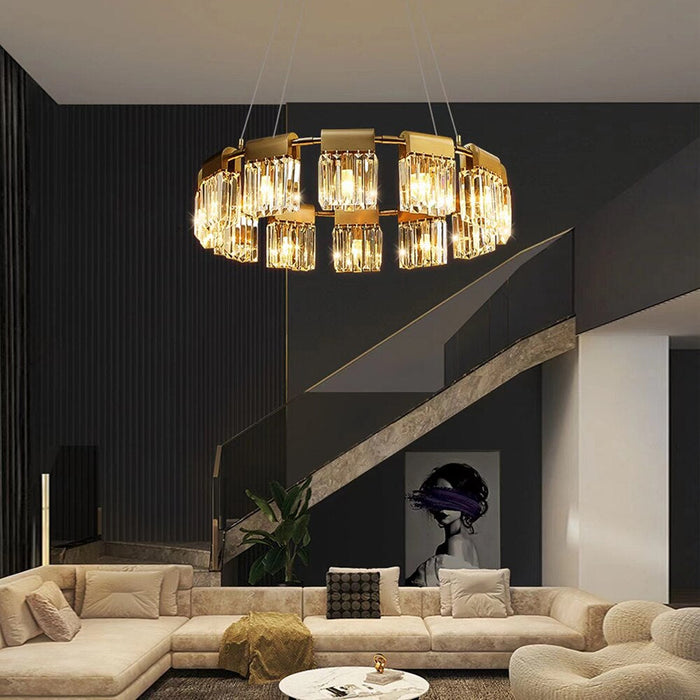 Gio Collection Crystal Modern Chandelier.