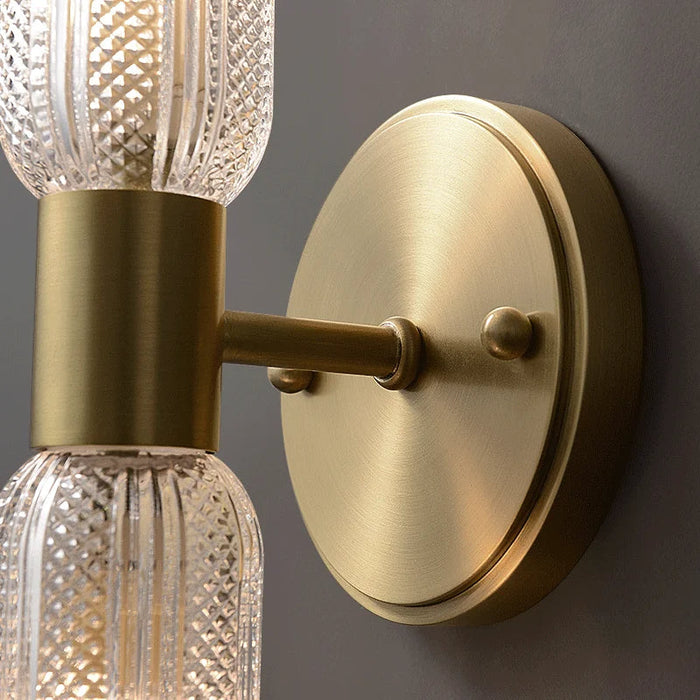 Palermo 12" Brass Wall Light Sconce.