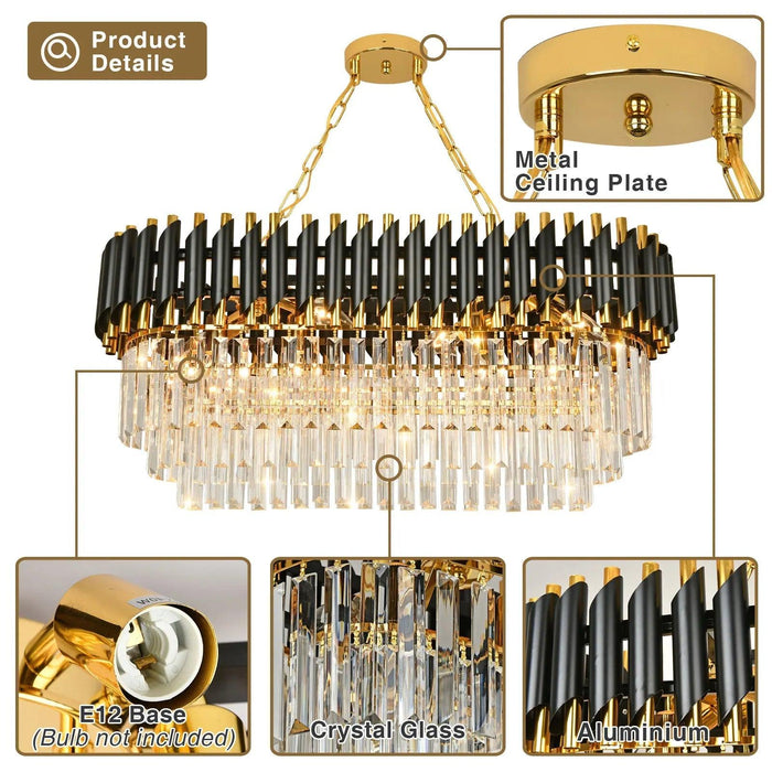 Verano Crystal Dining Room Light Fixture-DWHOME