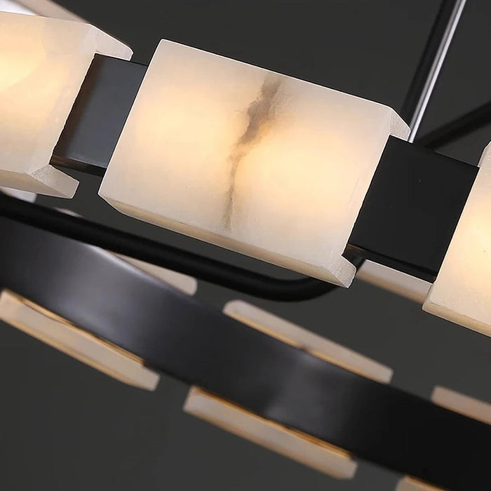 Villa Marble Mid-Century Modern Chandelier-DWHOME