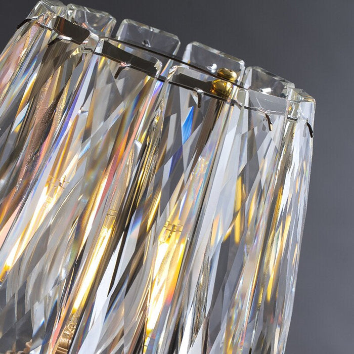 10-Light Contemporary Crystal Chandelier.