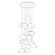Blown Glass Random Pendant Light-DWHOME