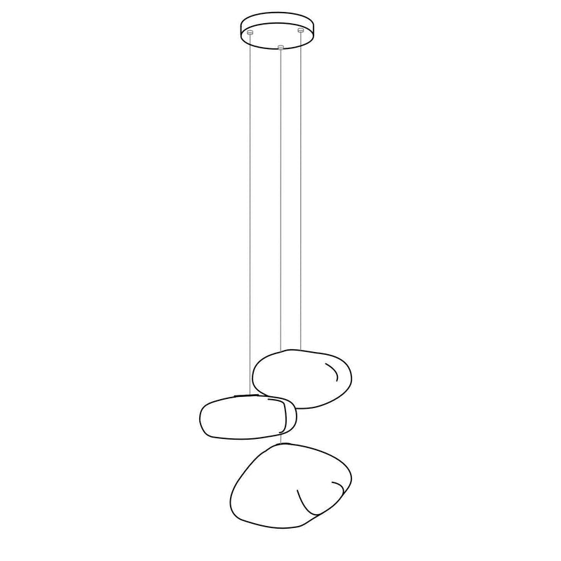Blown Glass Random Pendant Light-DWHOME