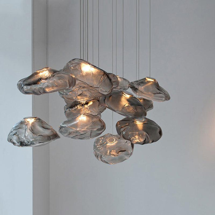 Blown Glass Random Pendant Light.