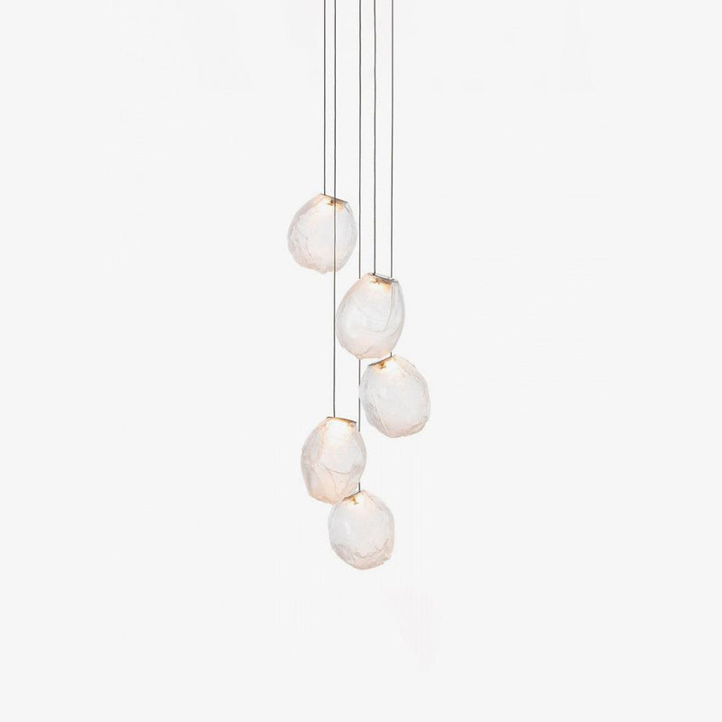 Liquid Glass Stone Pendant Light-DWHOME