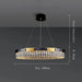 Siena Contemporary Crystal Light Fixture-DWHOME