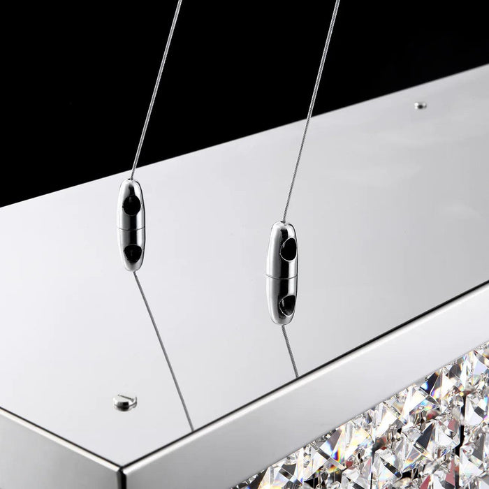 Crystal Kitchen Rectangle Chandelier 47"-DWHOME