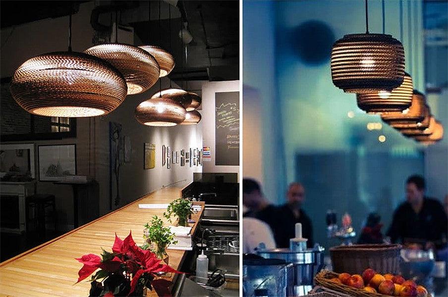 Luminaria Corrugated Board Pendant Light - DWHOME